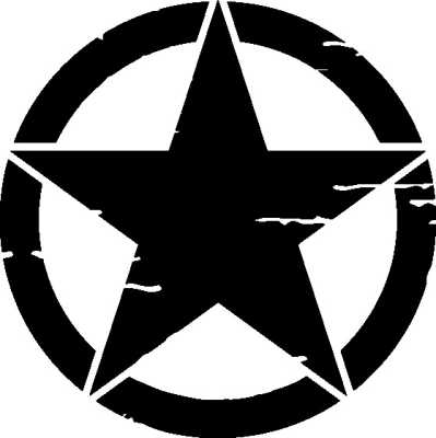 Sticker emblem US Army Star